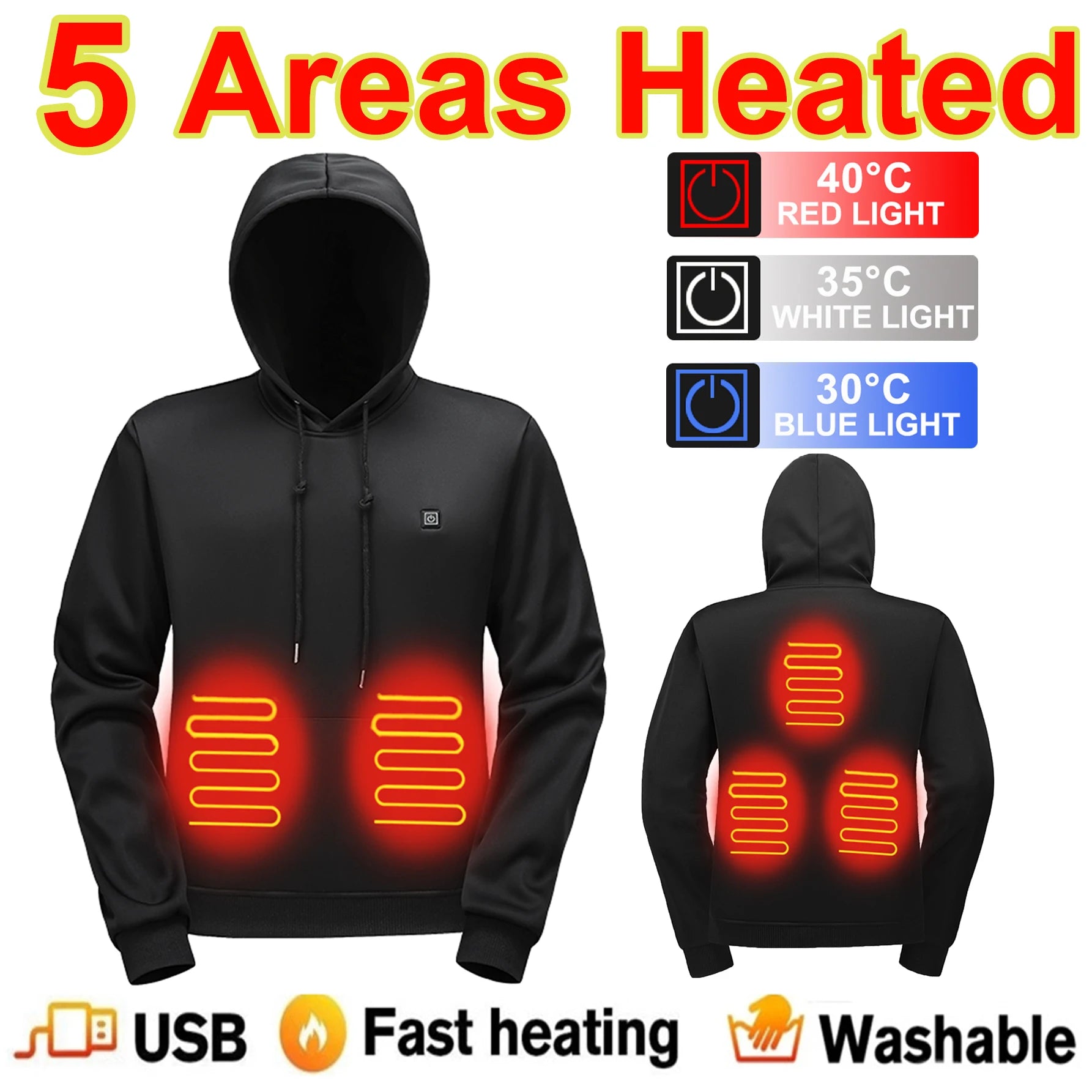 Stay Warm This Winter with Our Heated Hoodies for Men and Women - Perfect for Outdoor Adventures!